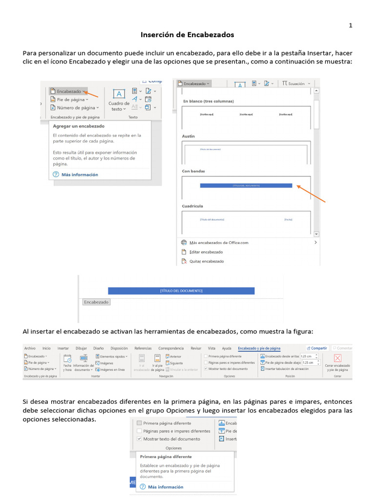 Inserción de Encabezados | PDF | Crecimiento personal y profesional | Arte