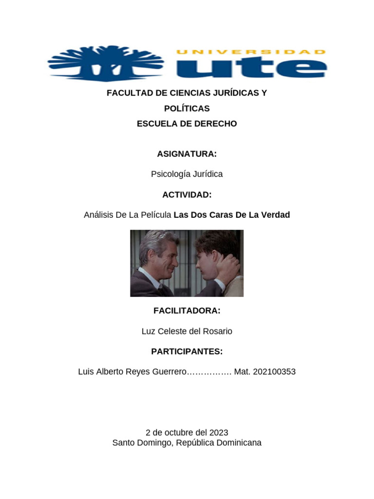 Análisis de "Las Dos Caras de la Verdad" | PDF