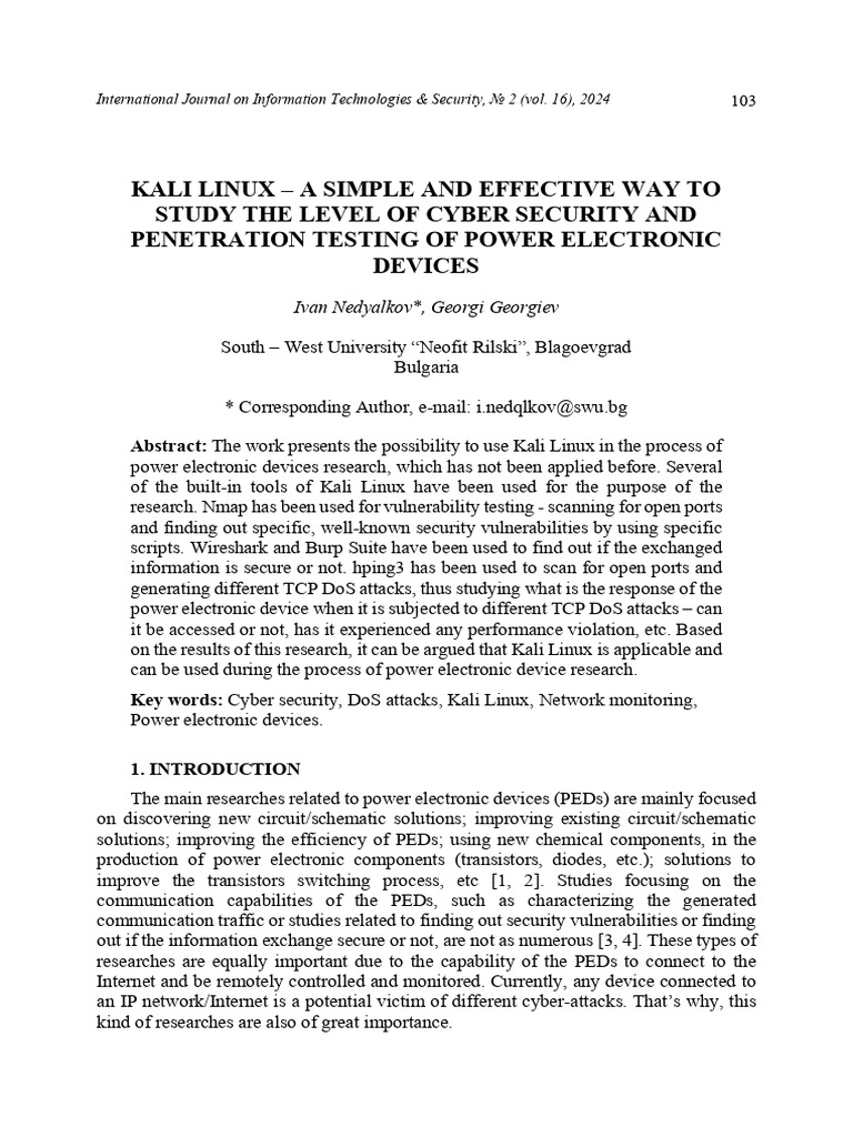 KALI LINUX - A SIMPLE AND Effective WAY TO STUDY | PDF | Transmission ...
