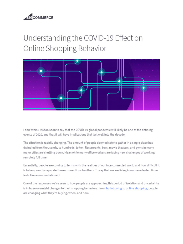 BigCommerce Covid 19 Ecommerce | PDF | Grocery Store | E Commerce