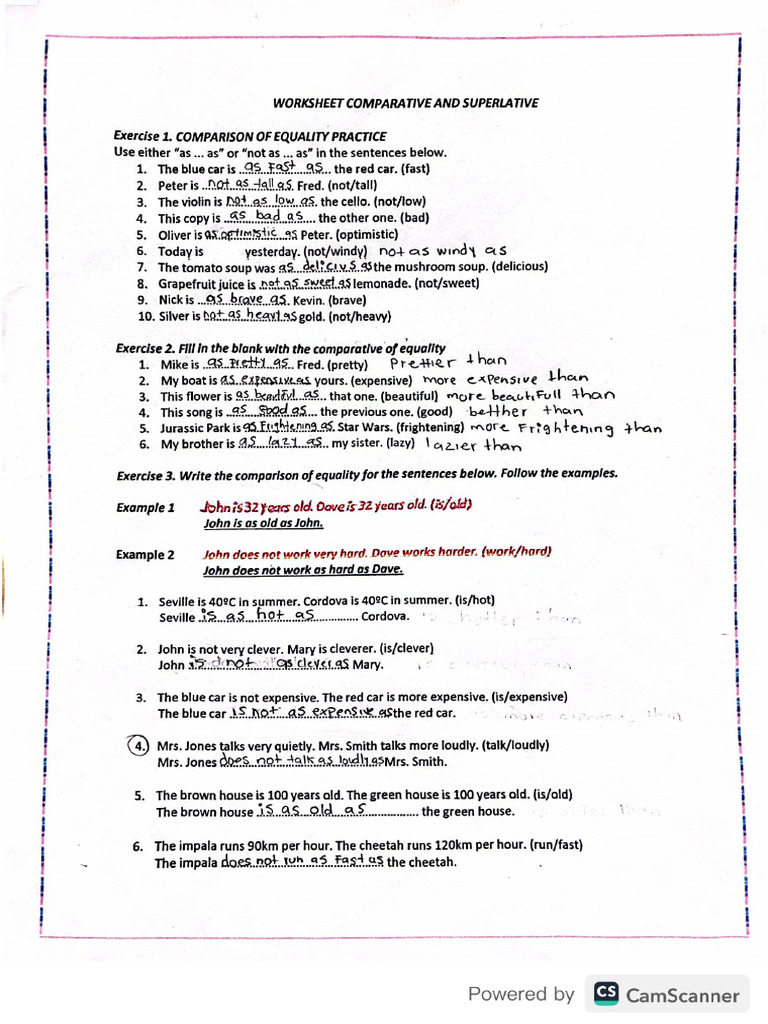 COMPARATIVE AND SUPERLATIVE FORM PDF visual data 5
