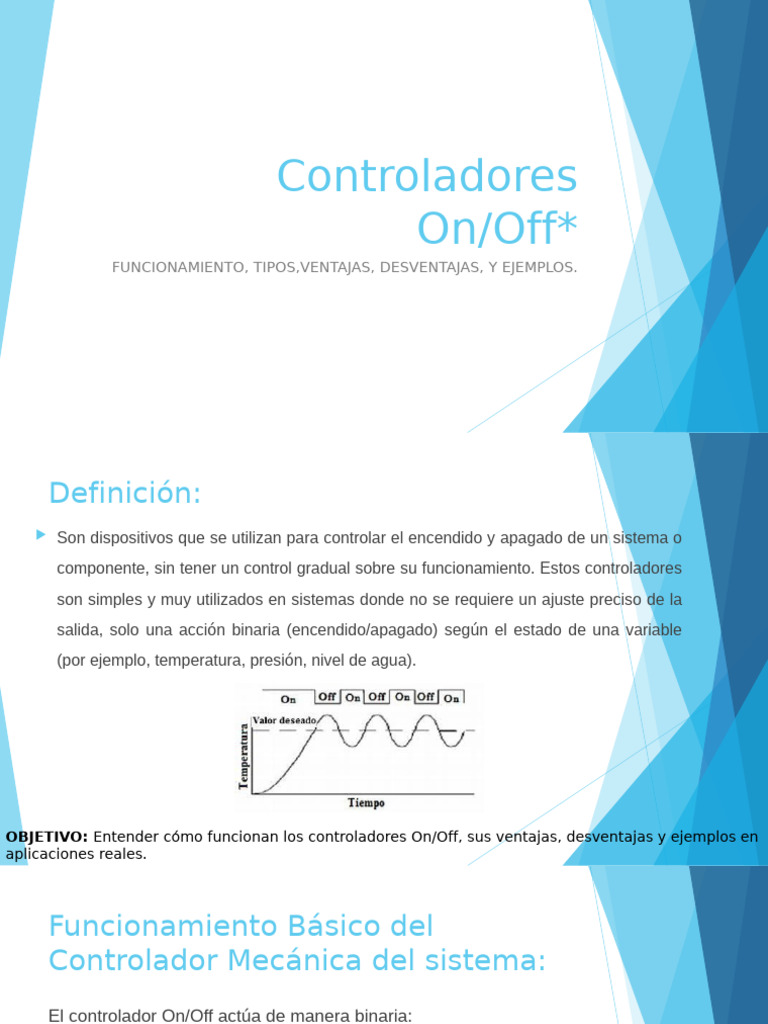 Controladores On/Off: Funcionamiento y Tipos | PDF | Histéresis ...