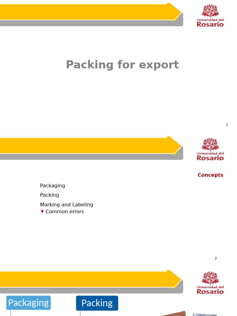 Export Packaging and Handling Guide | PDF | Packaging And Labeling | Pallet