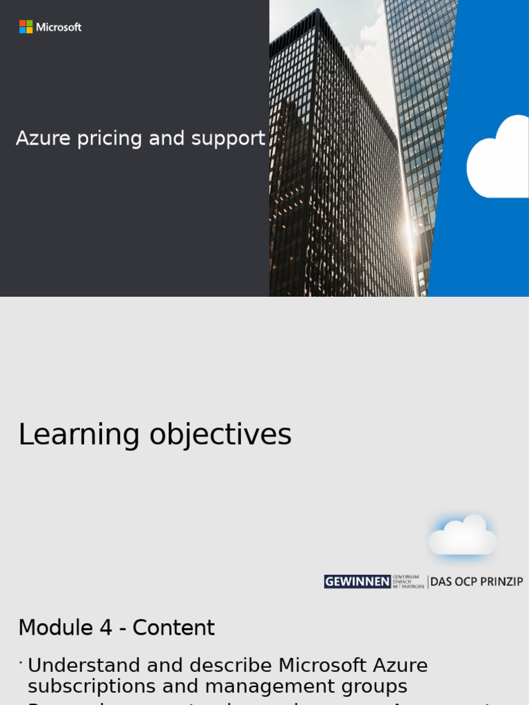 4 - Azure Pricing Support | PDF | Service Level Agreement | Microsoft Azure
