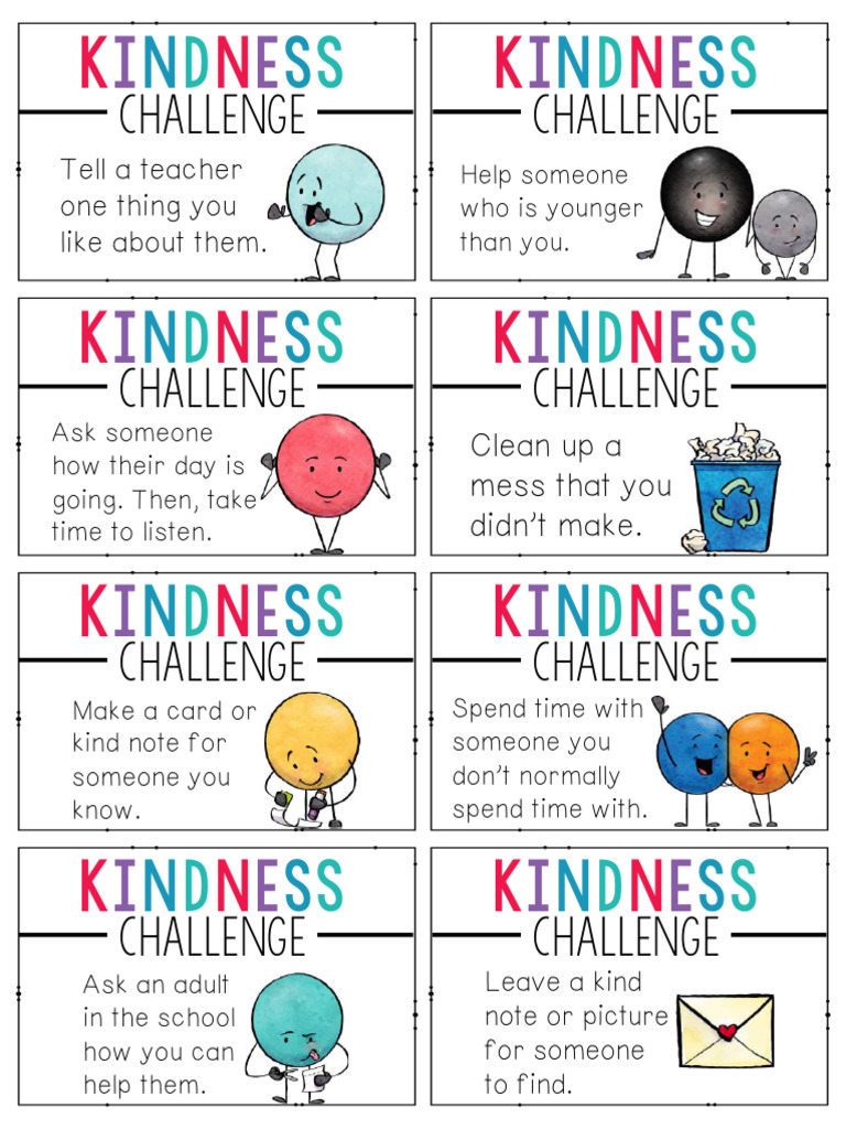 Kindness Cards Pdf