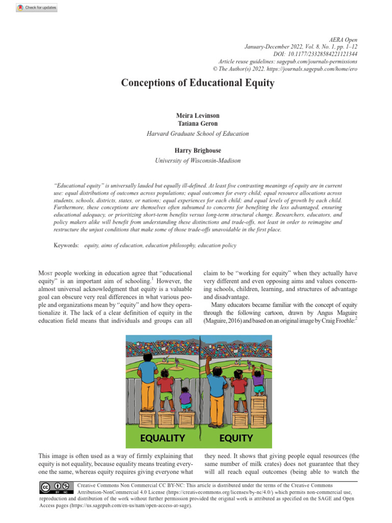 Understanding Educational Equity Concepts | PDF | Poverty | Poverty ...