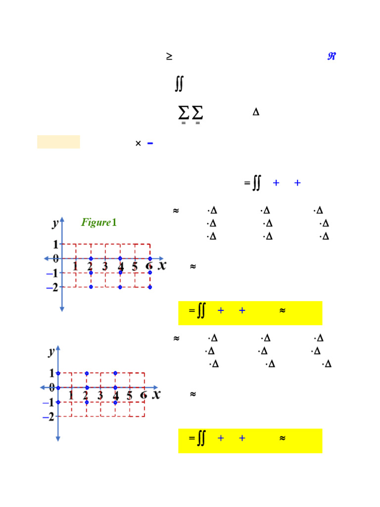 13 Double Integrals Pdf Integral Functions And Mappings