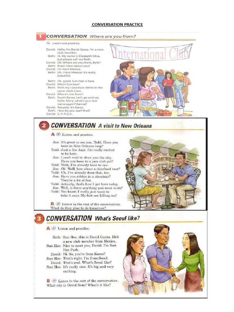 Conversation Practice | PDF
