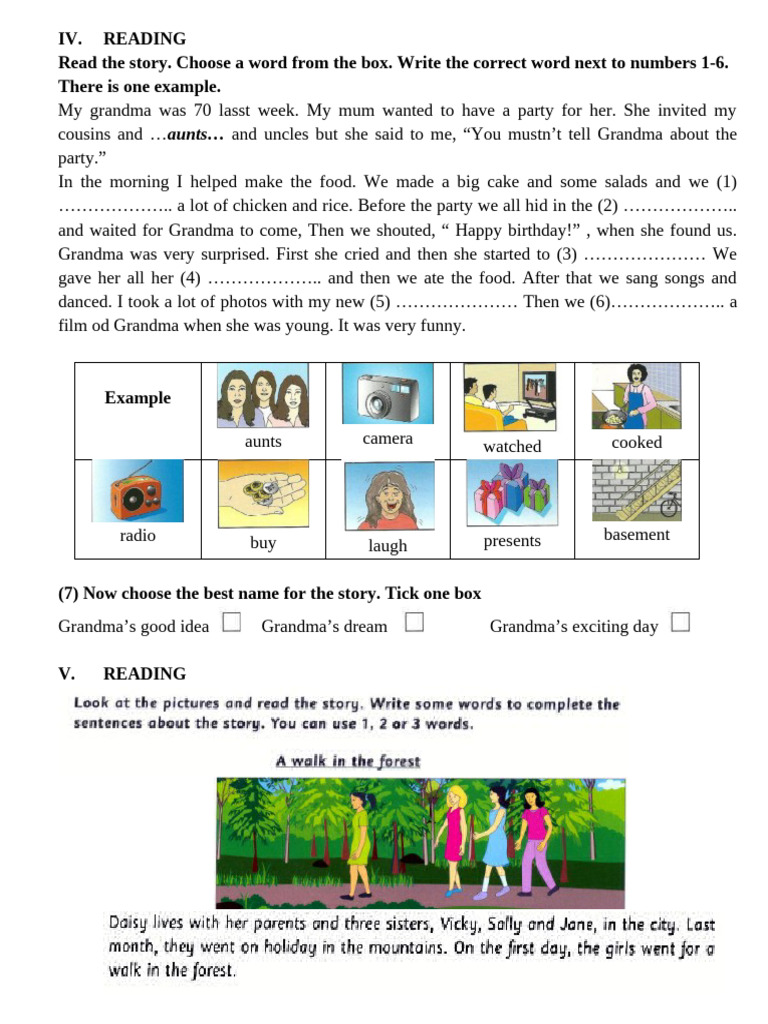 Reading Comprehension Practice for Kids | PDF