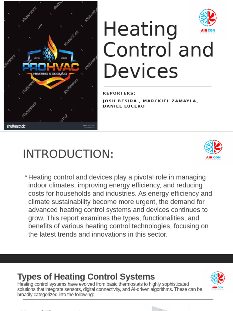 Heating Control and Devices Reporting | PDF | Thermostat | Efficient ...