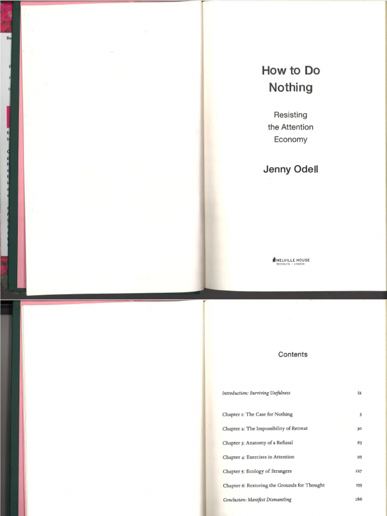 How To Do Nothing Intro | PDF