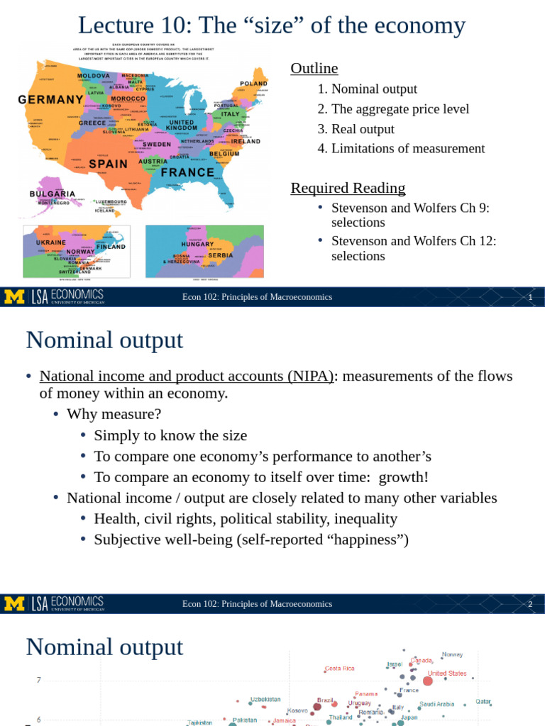 Econ+102+Lecture+10+ +the+Size+of+the+Economy+ (No+graph) | PDF | Gross ...