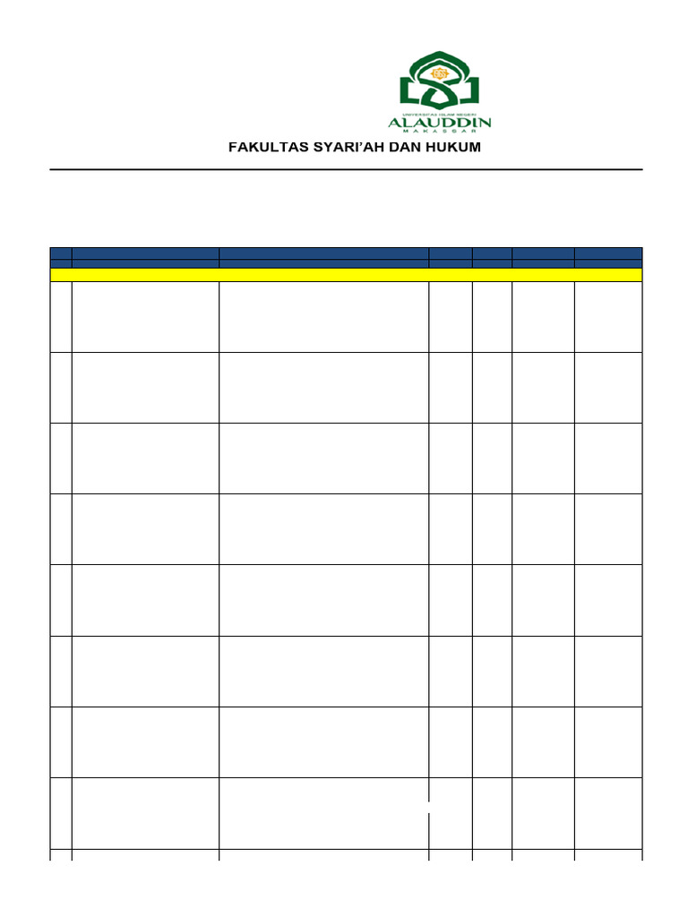 Jadwal Kuliah Hukum Semester Genap Pdf
