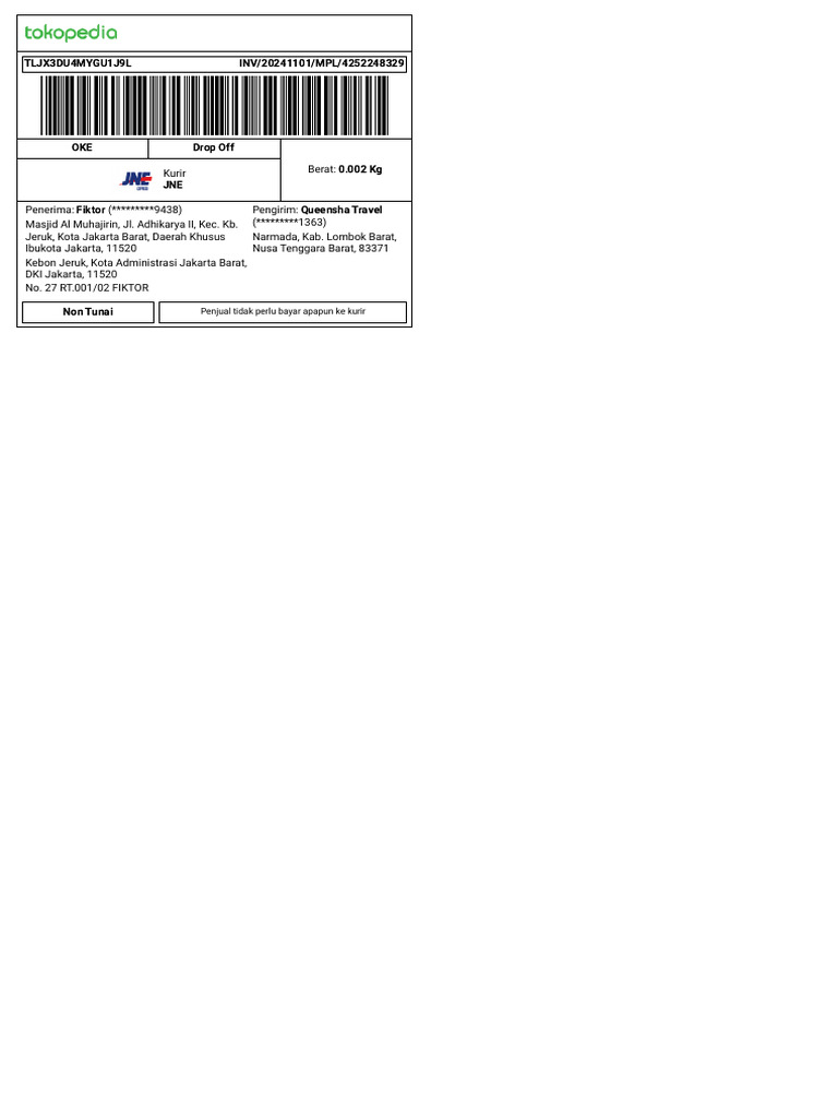 Shipping Label 111 | PDF