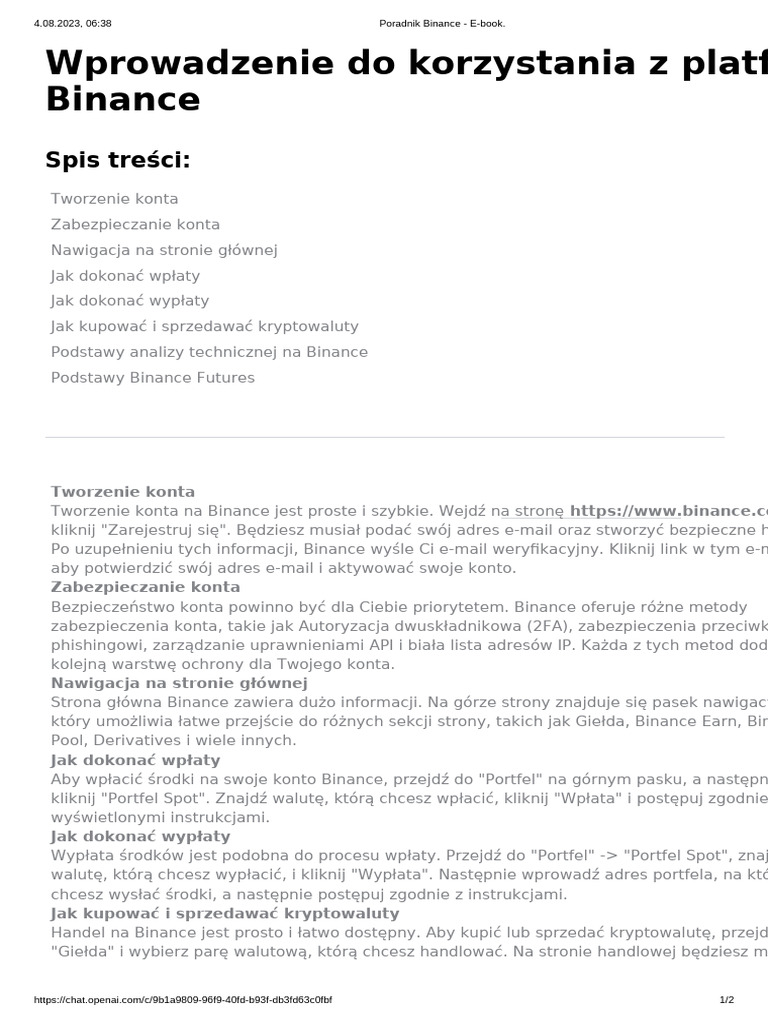 binance book pdf free download