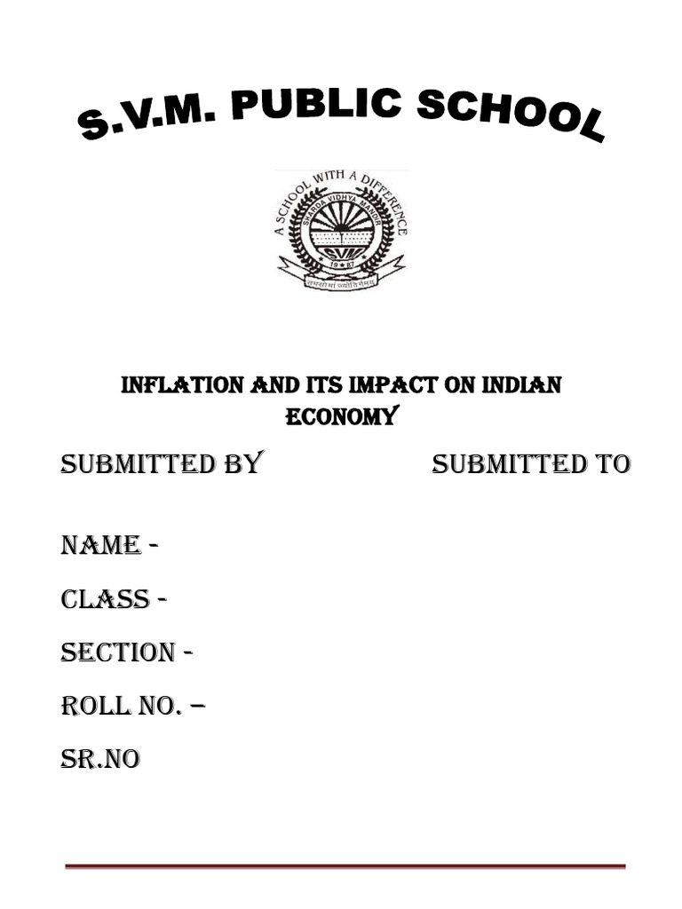 Sample project 1 1 pdf inflation central banks
