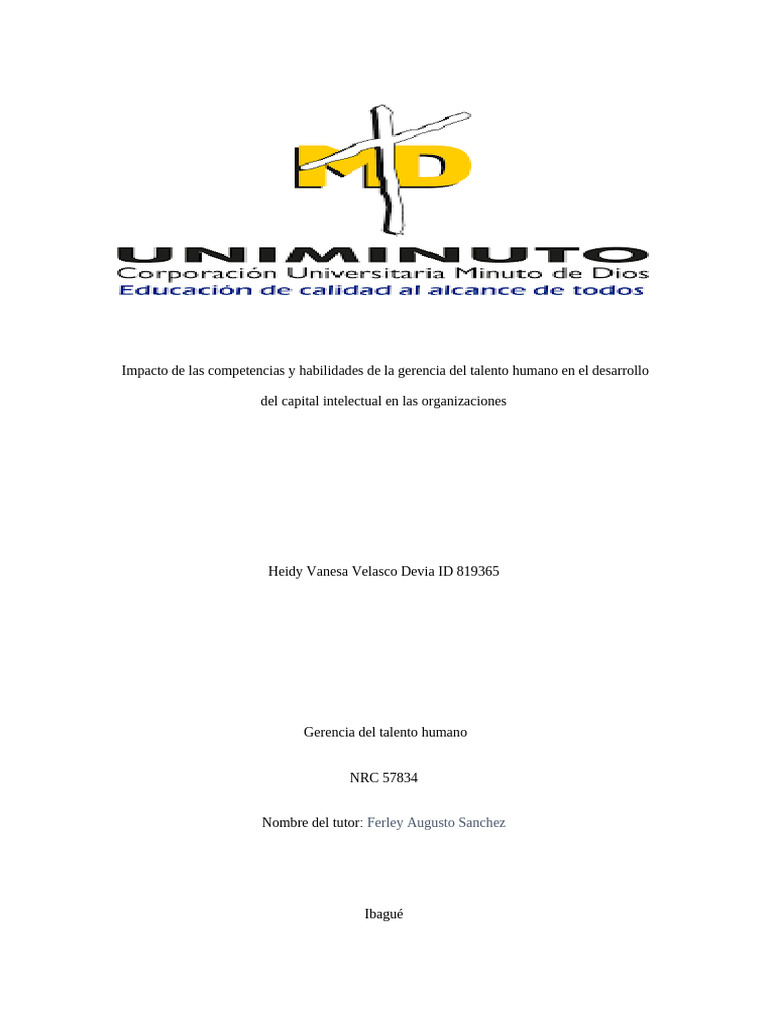 Impacto de Las Competencias y Habilidades de La Gerencia Del Talento