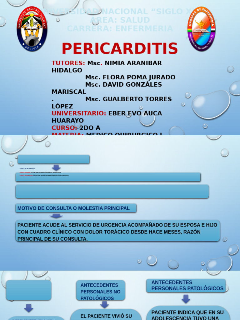 Proceso Pericarditis E - 113012 | PDF | Insuficiencia cardíaca | Corazón
