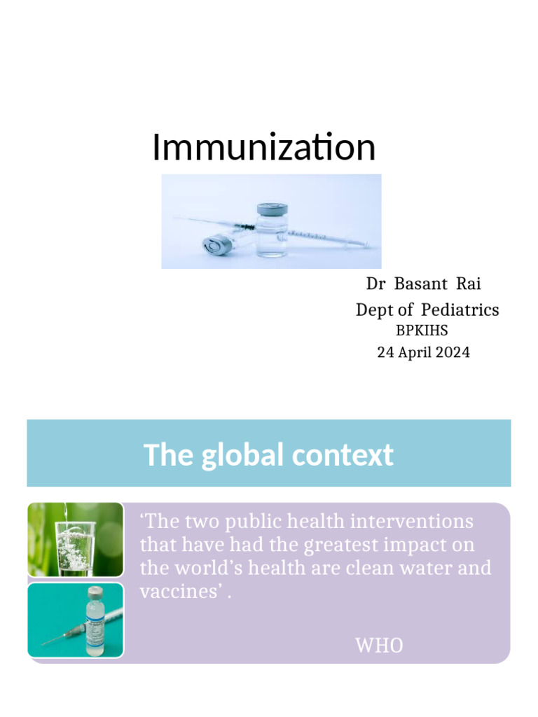 Immunization UG (2) 2 | PDF | Vaccines | Immune System