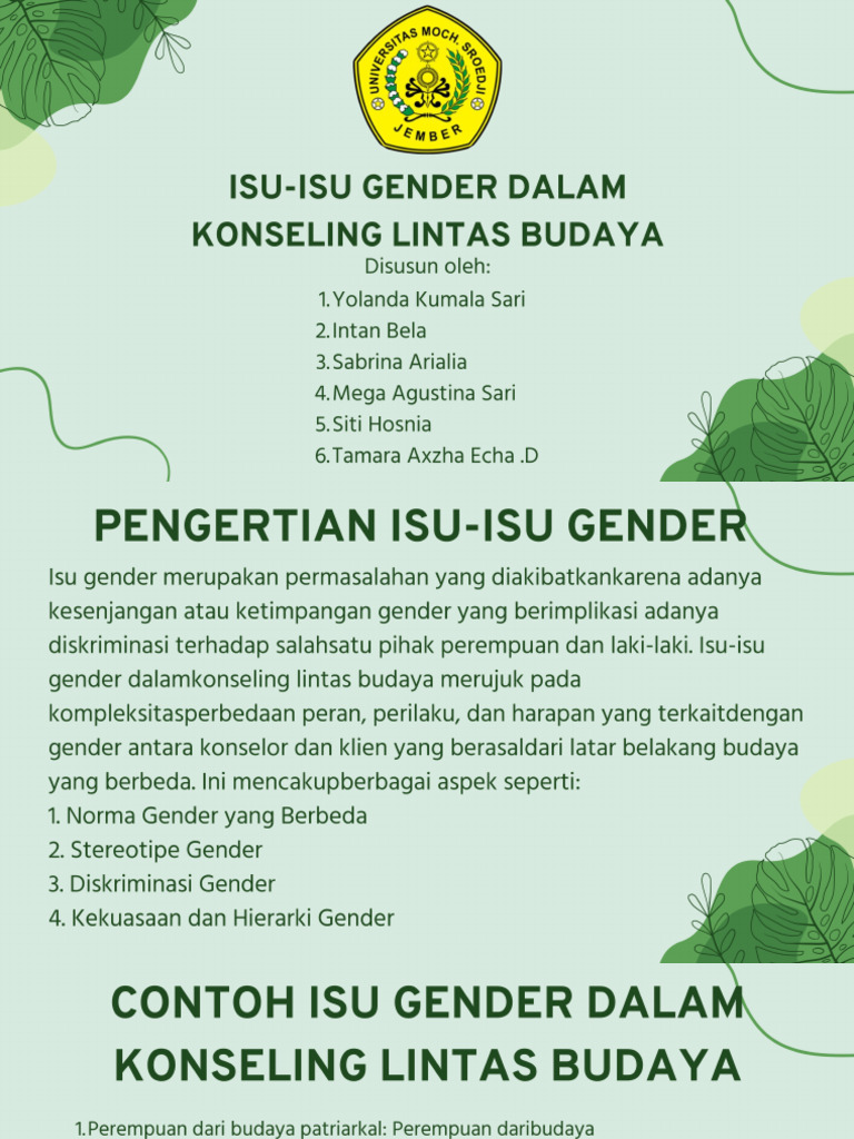 Isu-Isu Gender | PDF
