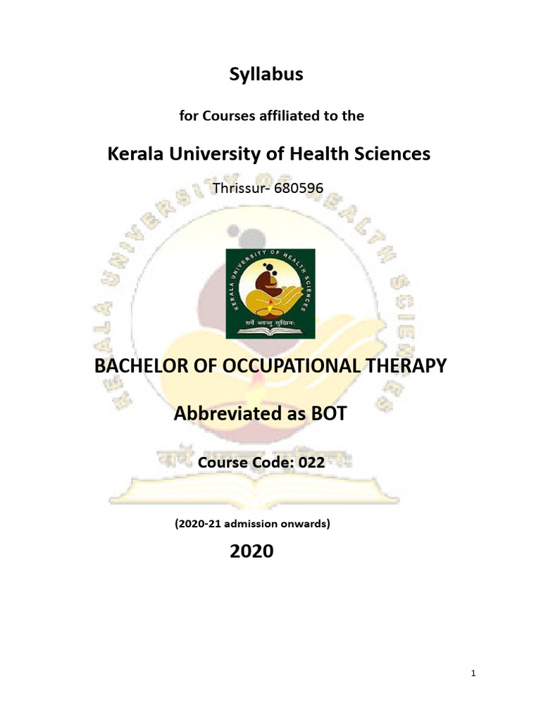 BOT Syllabus | PDF | Human Leg | Shoulder