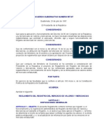 Reglamento - Ley Del Mercado de Valores y Mercancías ACUERDO GUBERNATIVO NUMERO 557-97