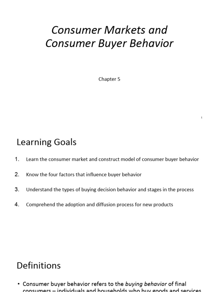 Understanding Consumer Buyer Behavior | PDF | Consumer Behaviour | Behavior