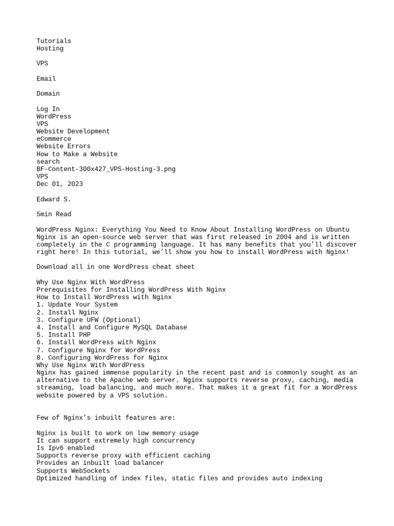 Full Download | PDF | Word Press | Web Server