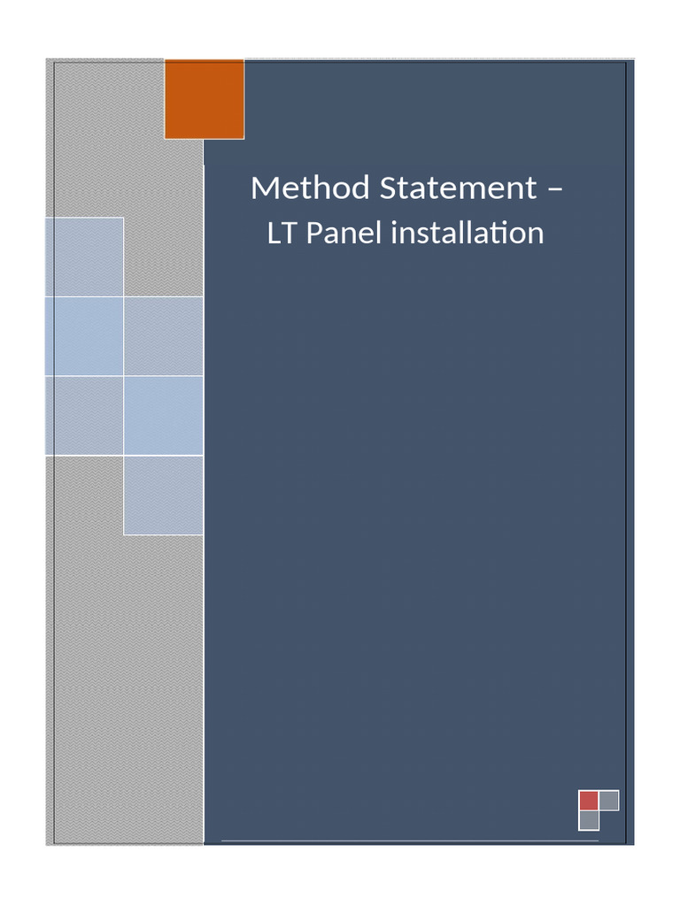 LT Panel Installation Checklist | PDF | Safety | Electrical Engineering