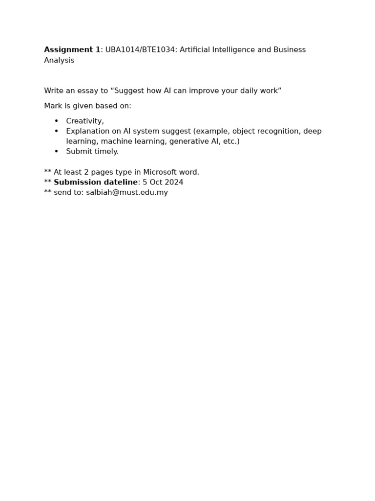 Assignment 1 | PDF