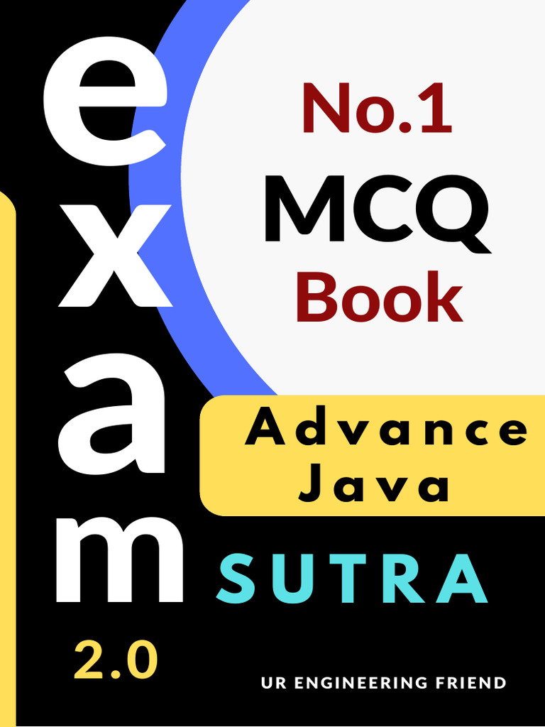 Advance Java Exam Sutra MCQ Book - Ur Engineering Friend | PDF | Dialog ...