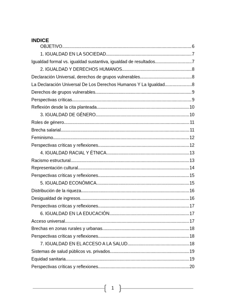 Igualdad: Derechos y Oportunidades Sociales | PDF | Estudios de género ...