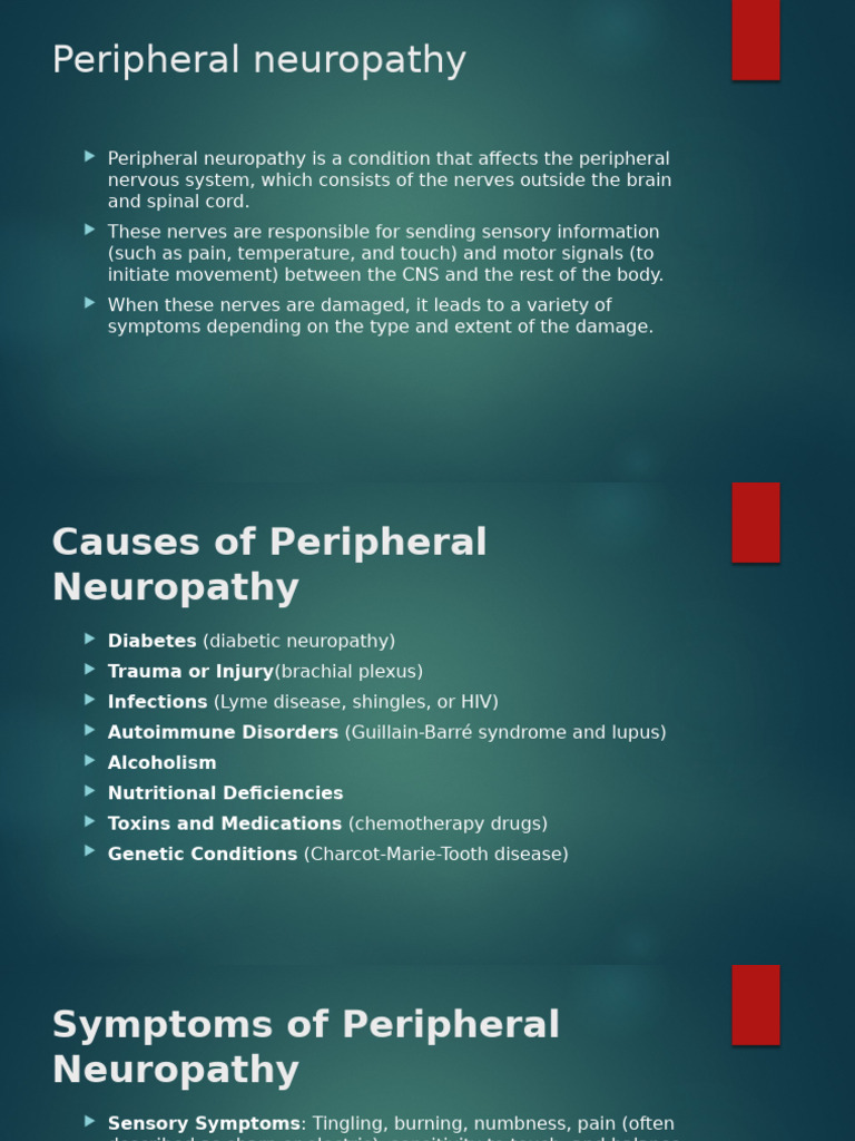 Peripheral Neuropathy | PDF | Peripheral Neuropathy | Nerve
