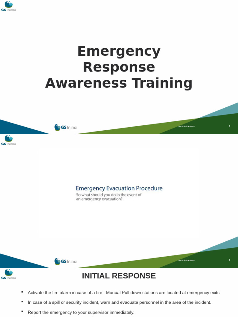Emergency Response Awareness Training | PDF | Emergency Management ...