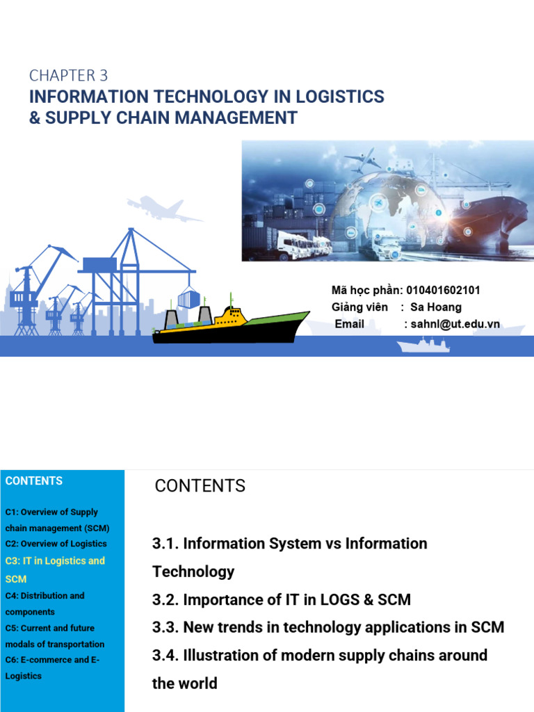 LOGS&SCM Chap 3 | PDF | Supply Chain Management | Supply Chain