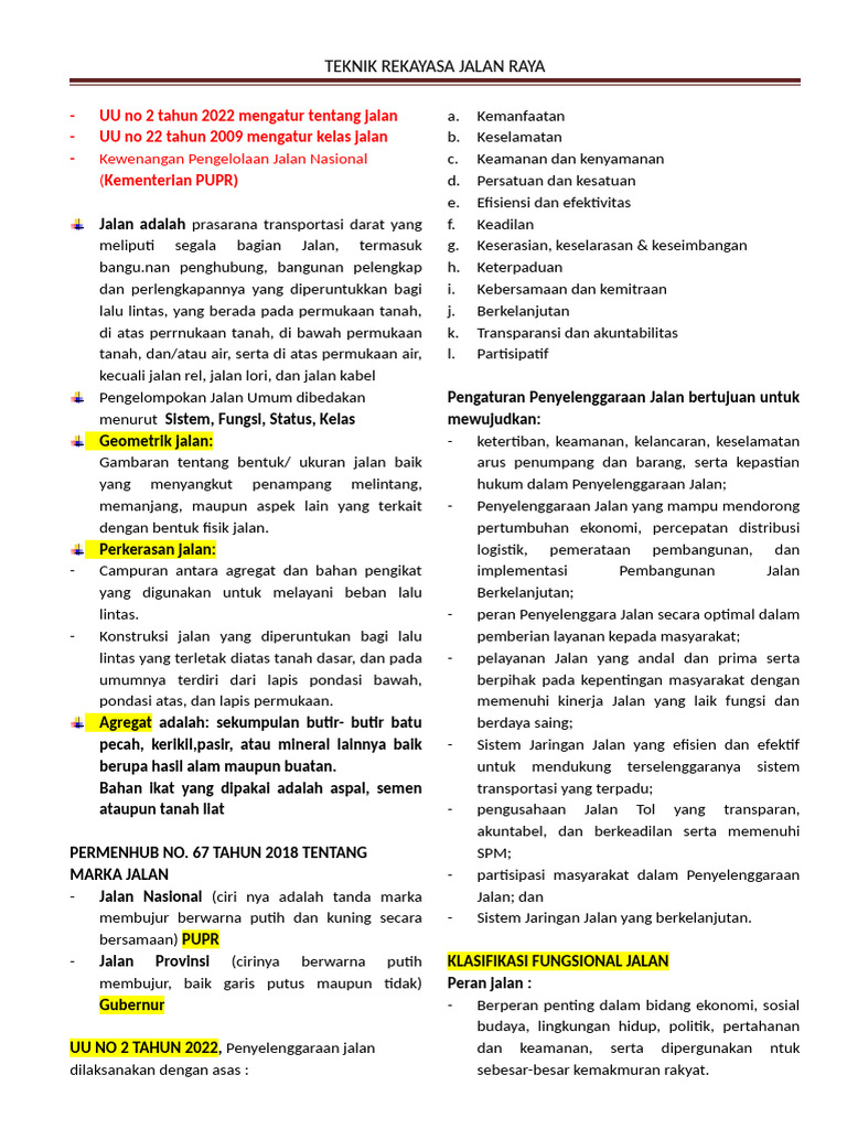 Teknik Rekayasa Jalan Raya Di Indonesia Pdf