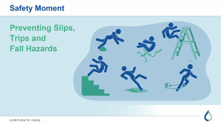 Safetymoment Ppt Safety Moment Preventing Slips Trips And Fall