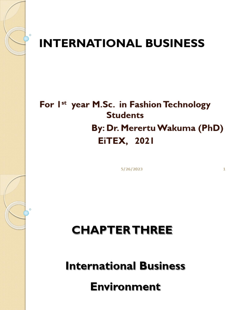 IB Chapter 3 & 4 | PDF | Exchange Rate | Bretton Woods System