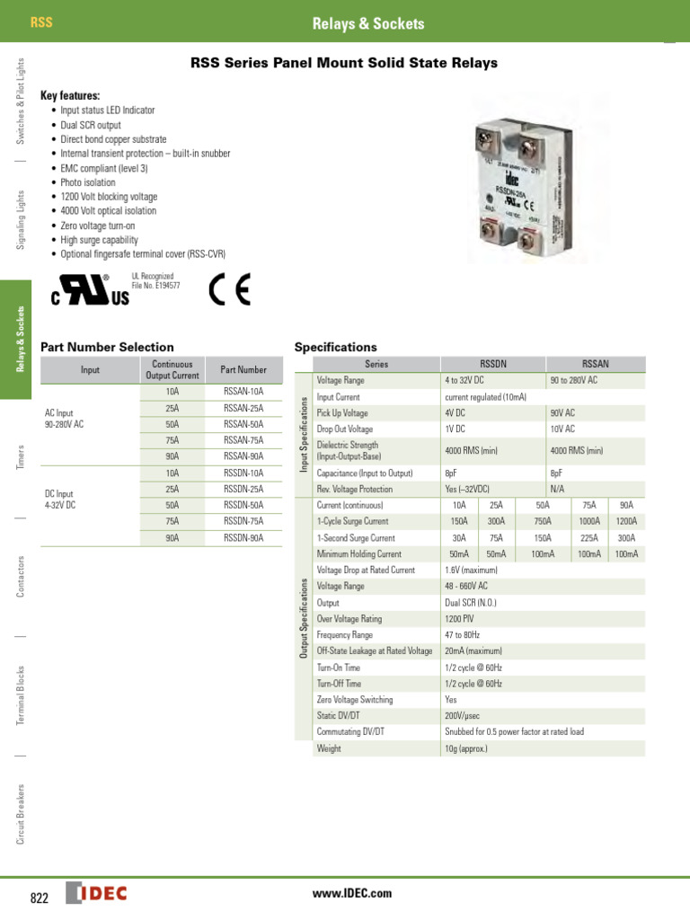 SSR Dc-Ac 600vac | PDF | Relay | Alternating Current