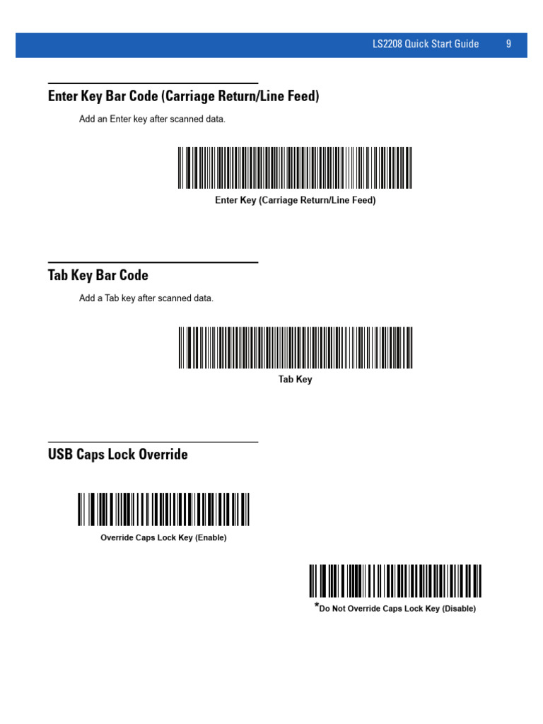 LS2208 Setup for Users | PDF