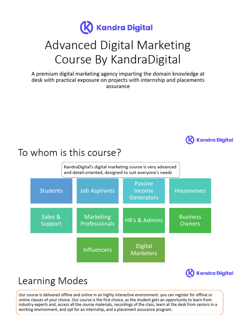 Digital Marketing Course Content | PDF | Search Engine Optimization ...