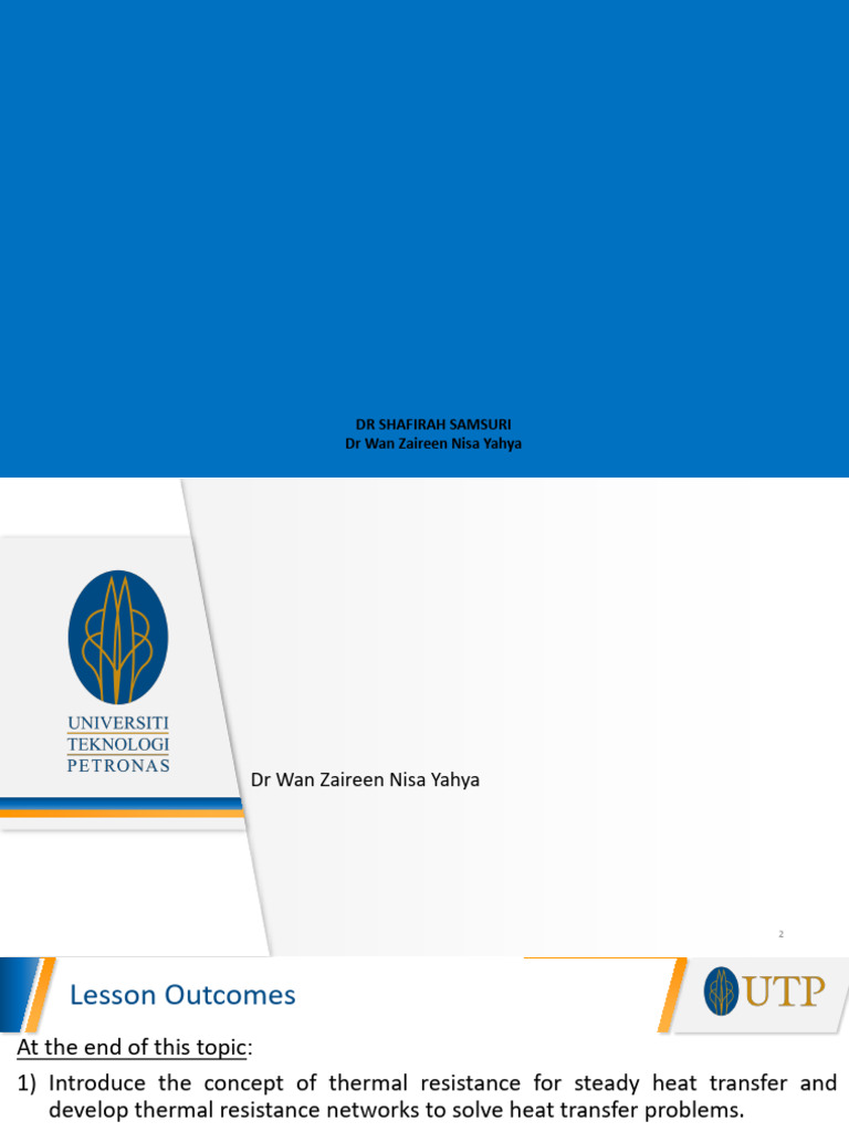 CH2043 - 3 - Thermal Resistance | PDF | Thermal Insulation | Heat Transfer
