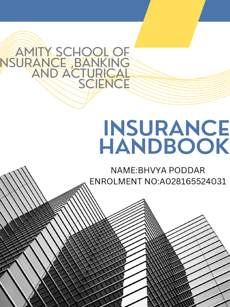 Blue and Yellow Modern Company Handbook Booklet-2 | PDF | Insurance ...
