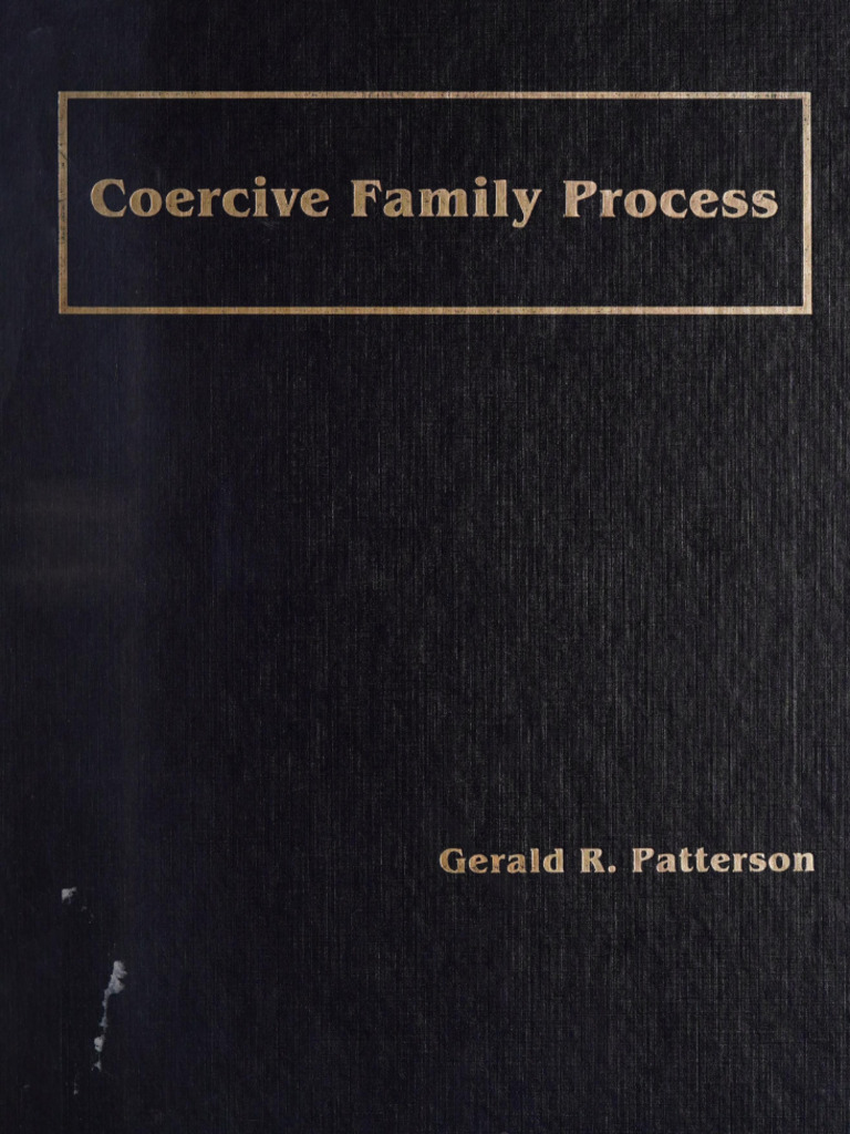 Coercive Family Process | PDF | Reinforcement | Psychotherapy