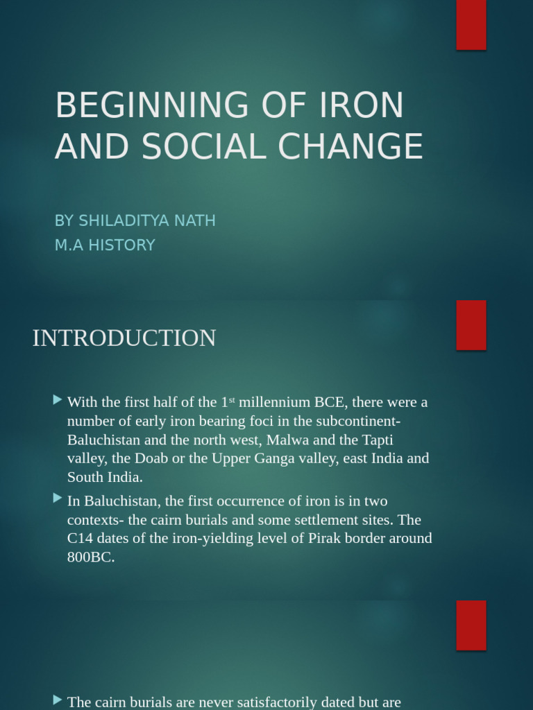 Iron and Social Change | PDF | Archaeology