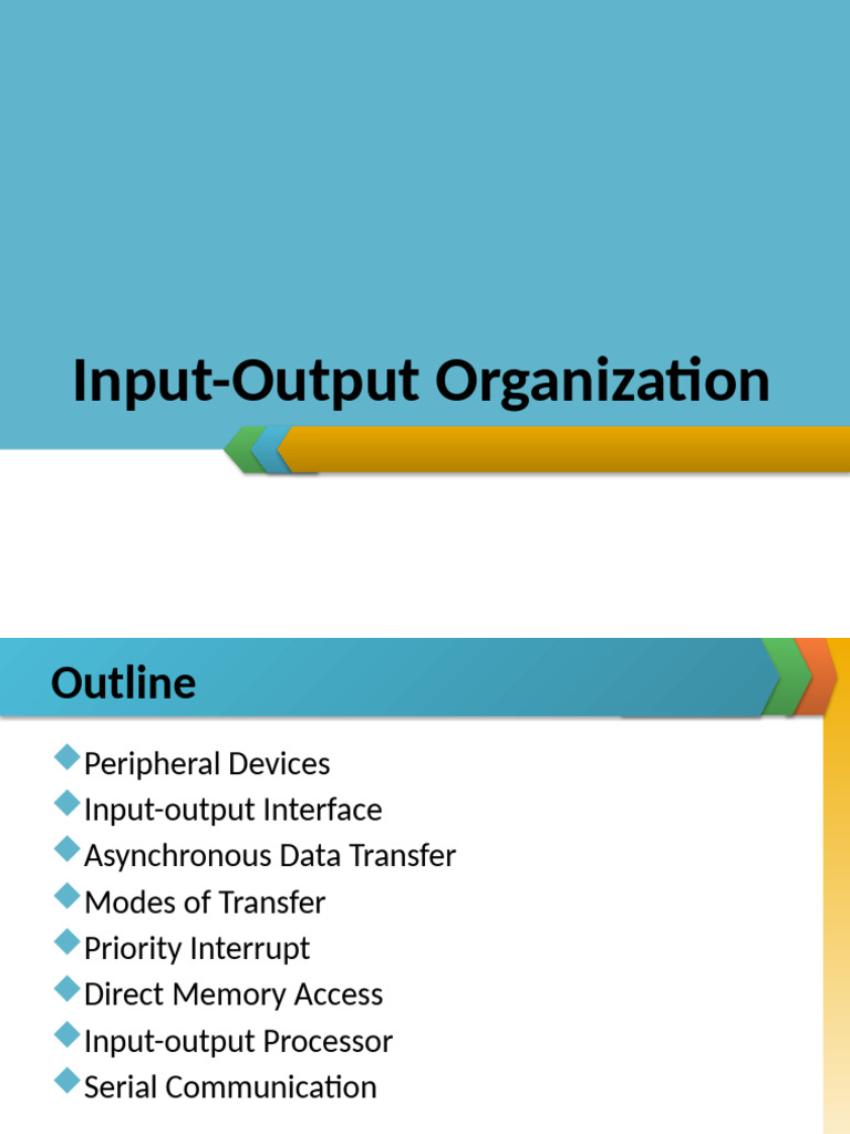 Input-Output Organization | PDF | Input/Output | Computer Data Storage