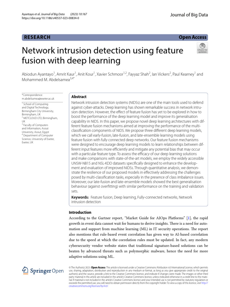 Network Intrusion Detection Using Feature | PDF | Machine Learning ...