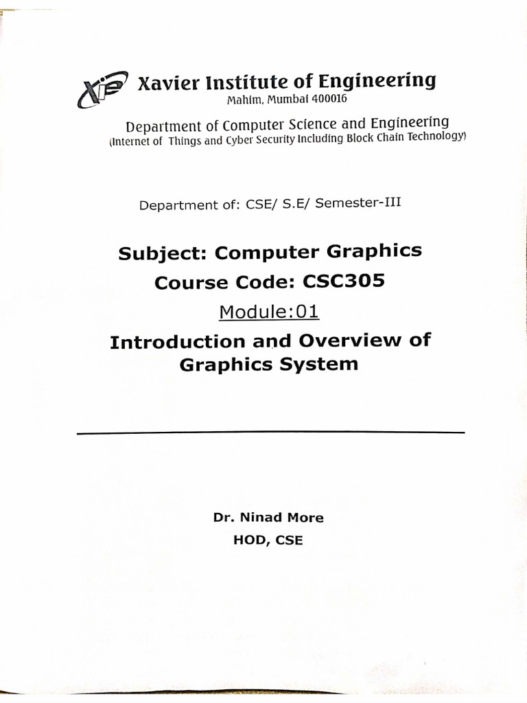 CG Notes 1 To 6 (1) - Output | PDF