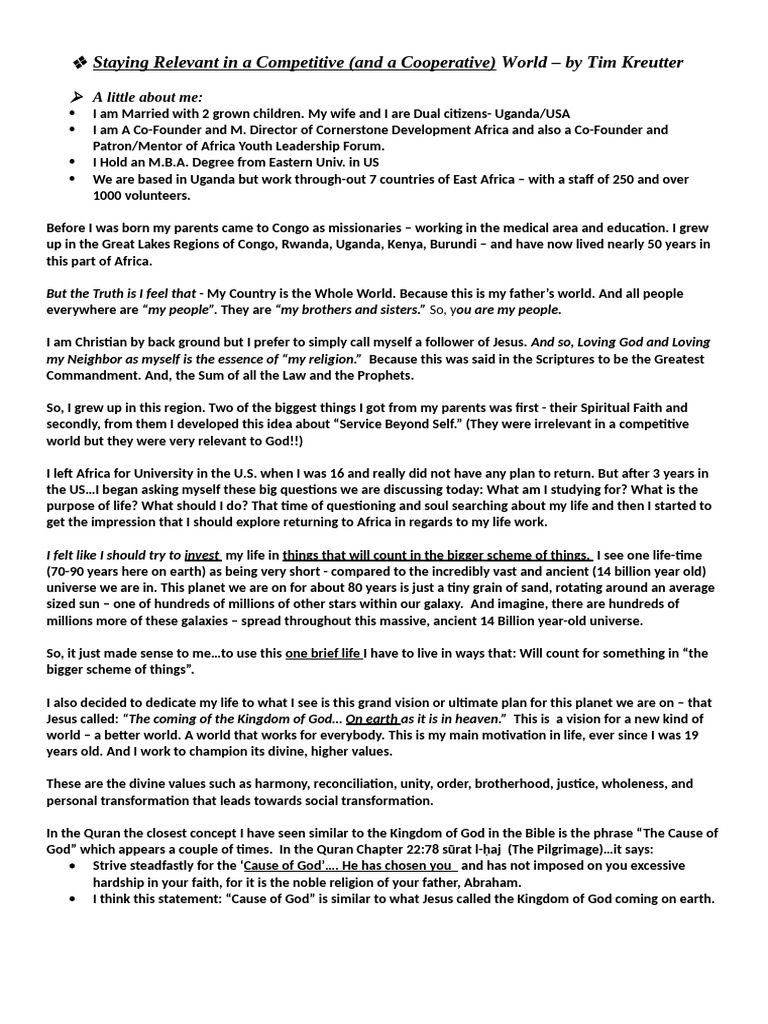 Notes - Staying Relevant in A Competitive | PDF | Artificial ...