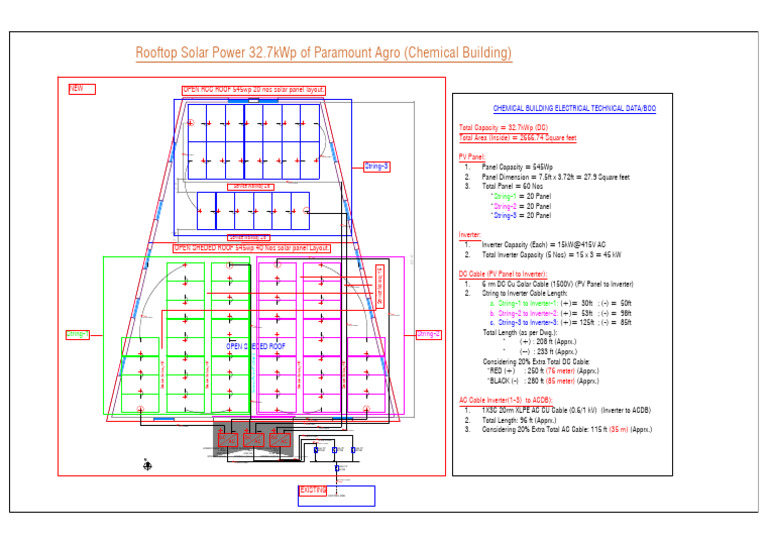 Solar Panel Layout for 32.7kWp System | PDF | Energy Conversion | Power ...